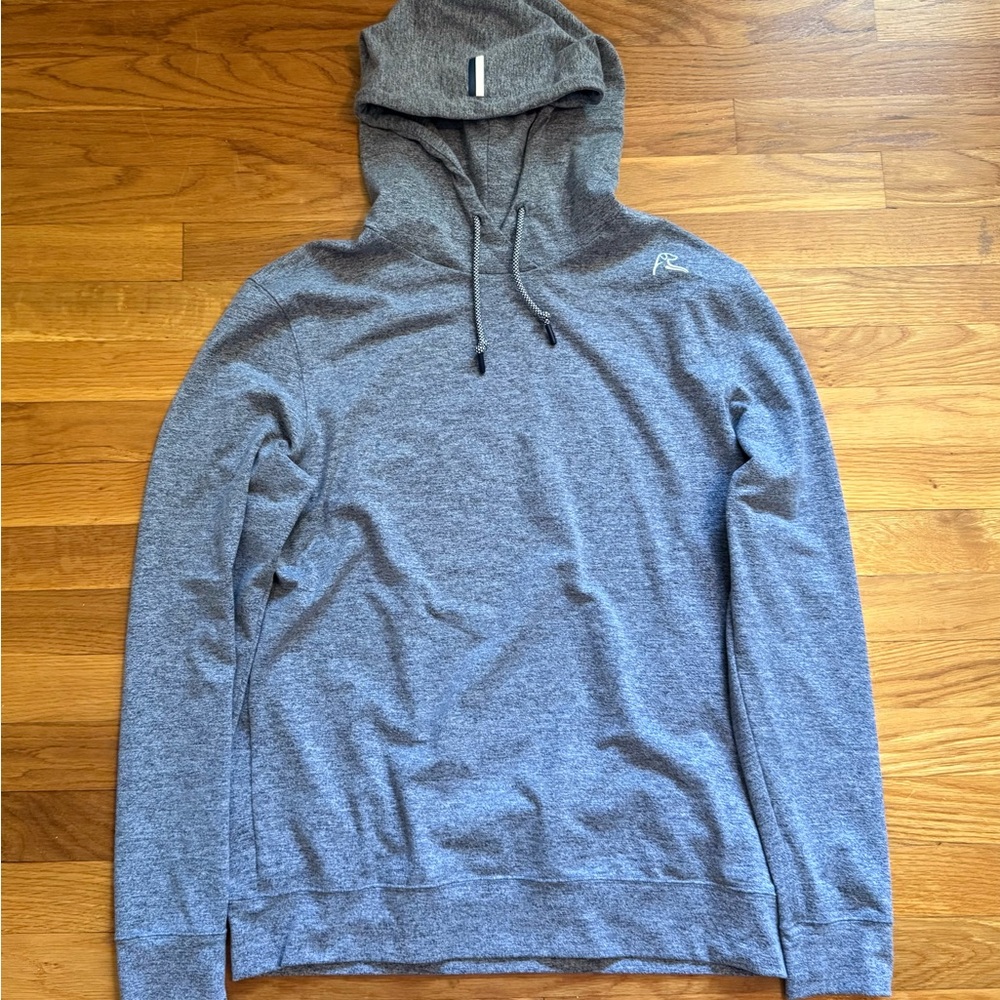 Rhoback Hesi Performance Hoodie Men’s Small Heather Steel Gray